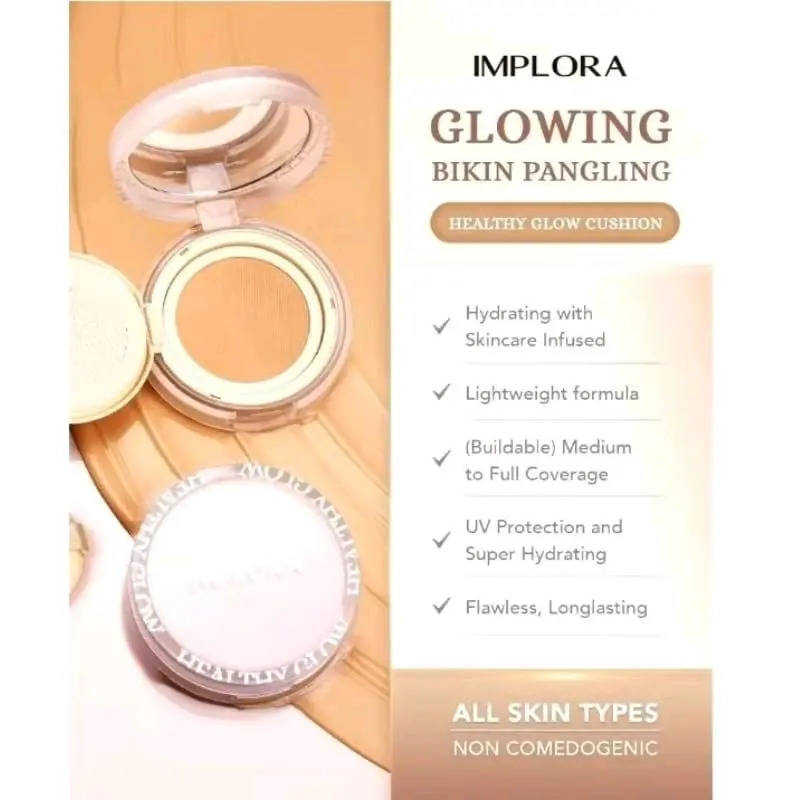 IMPLORA HEALTHY GLOW CUSHION GLOW FINISH Wajah Foundation 4