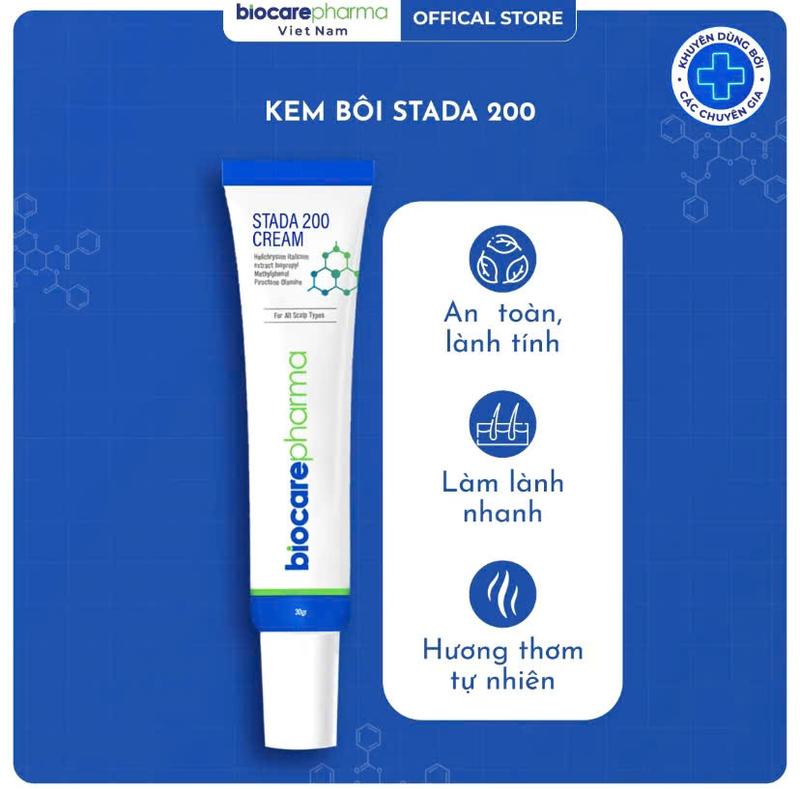 Biocarepharma Kem Bôi STADA 200 Hỗ Trợ Nấm Ngứa Da Đầu 30gr An Toàn Làm Lành Nhanh Hương Thơm Tự Nhiên