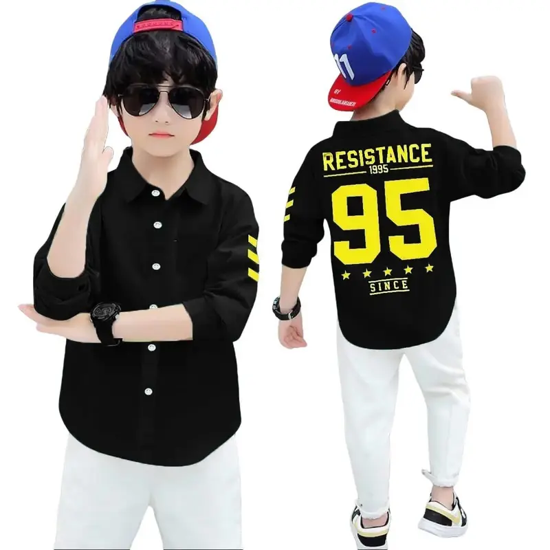 310.hem kids kemeja anak laki laki usia 5-12th bahan katun stretch/cod 0