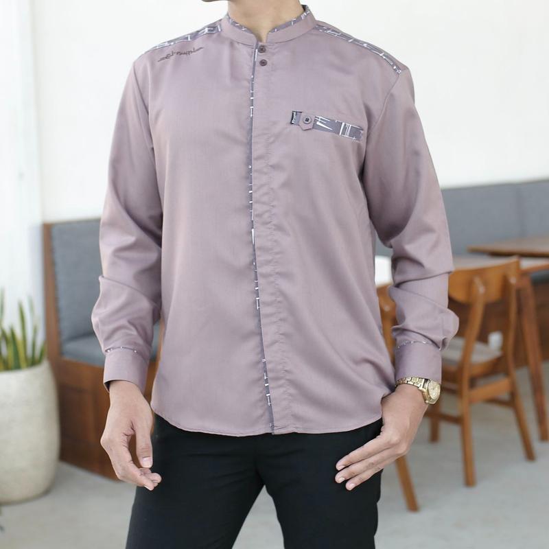Product Introduction of Koko Yisunsin Warna Lilak Lengan Panjang Koko El Rumi Warna Lilak Terbaru Kemeja Koko El Rumi Terlaris by El Rumi Fashion 5