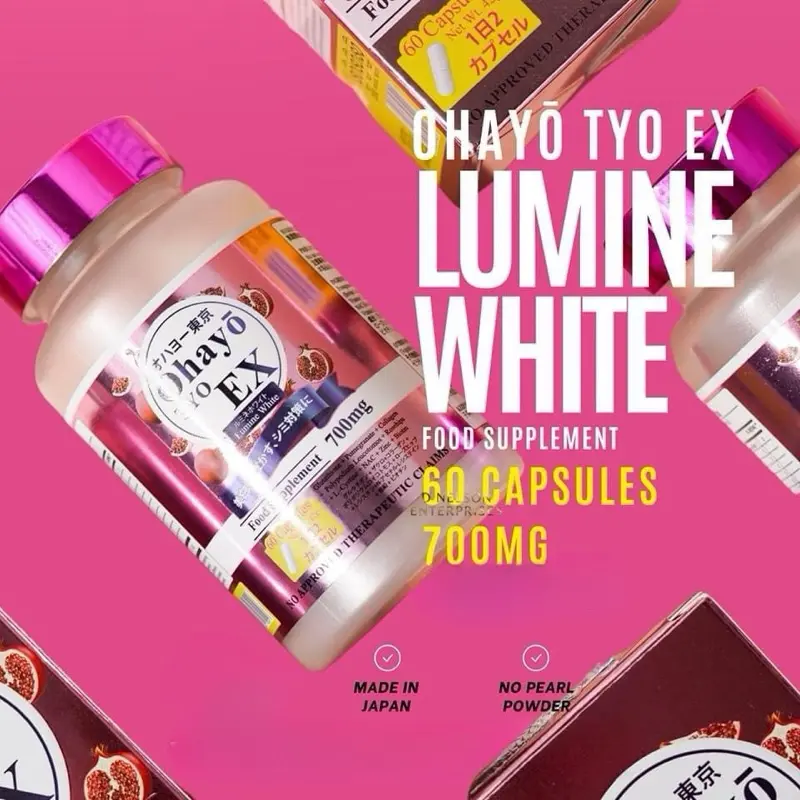 ohayo glutathione benefits Ohayo TYO EX Lumine White Glutathione 700mg 60 Capsules