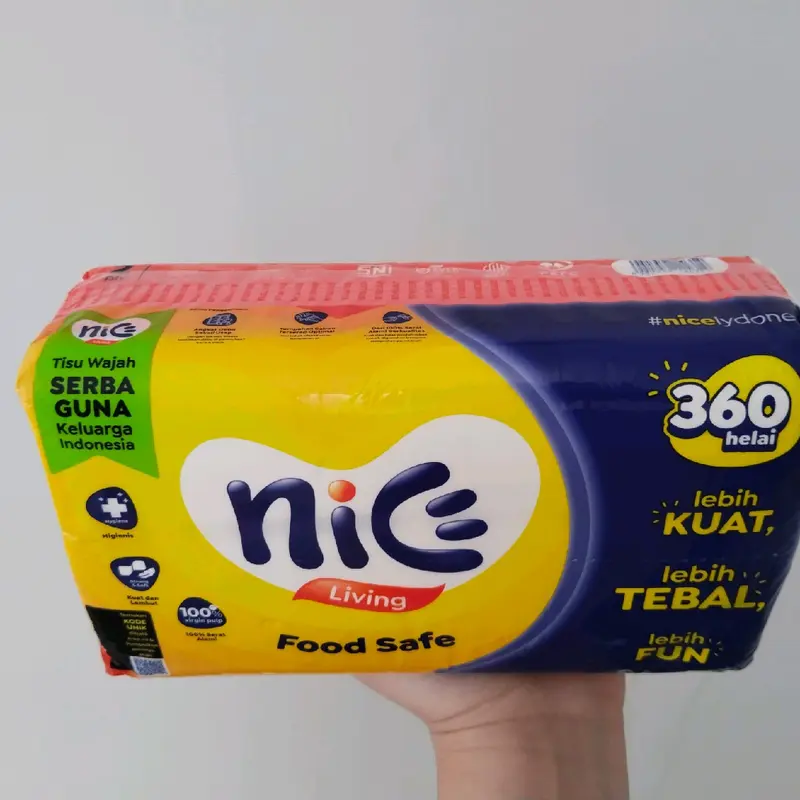 [5pack]Tissue NICE Facial 360helai/2ply/rangkap/Tisu Wajah Halus lembut mendunia 3