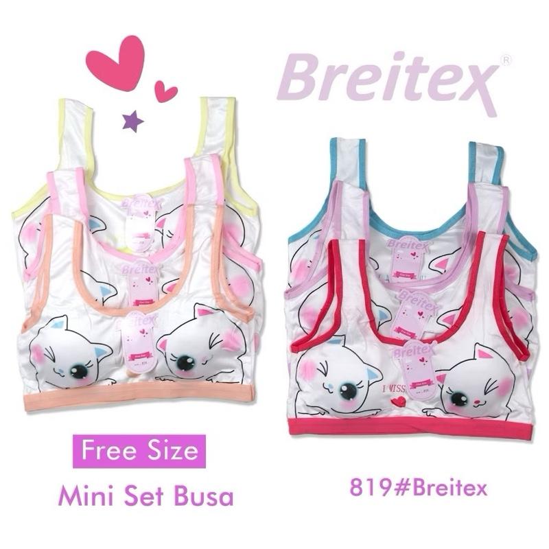 6 Pcs Miniset Anak Bra Kembem Busa Lepas Pasang Motif Lucu Dalaman Anak Wanita Murah - Fashion 3