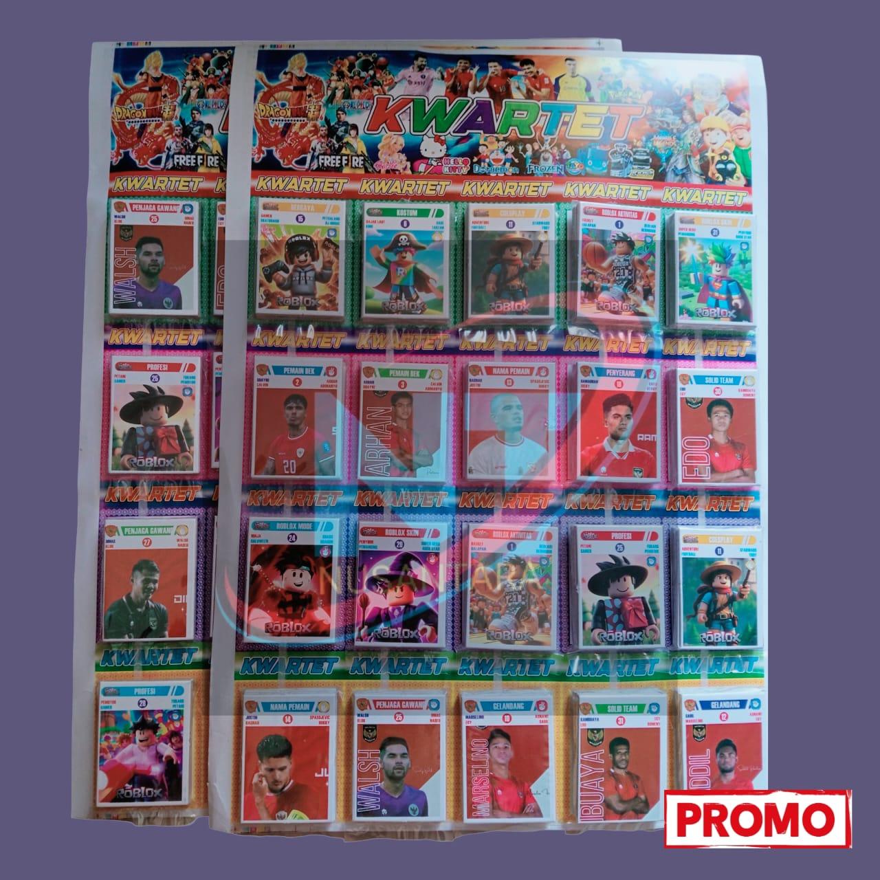 60 pak isi 1920 pcs Kartu tepuk Kwartet yang sedang trend