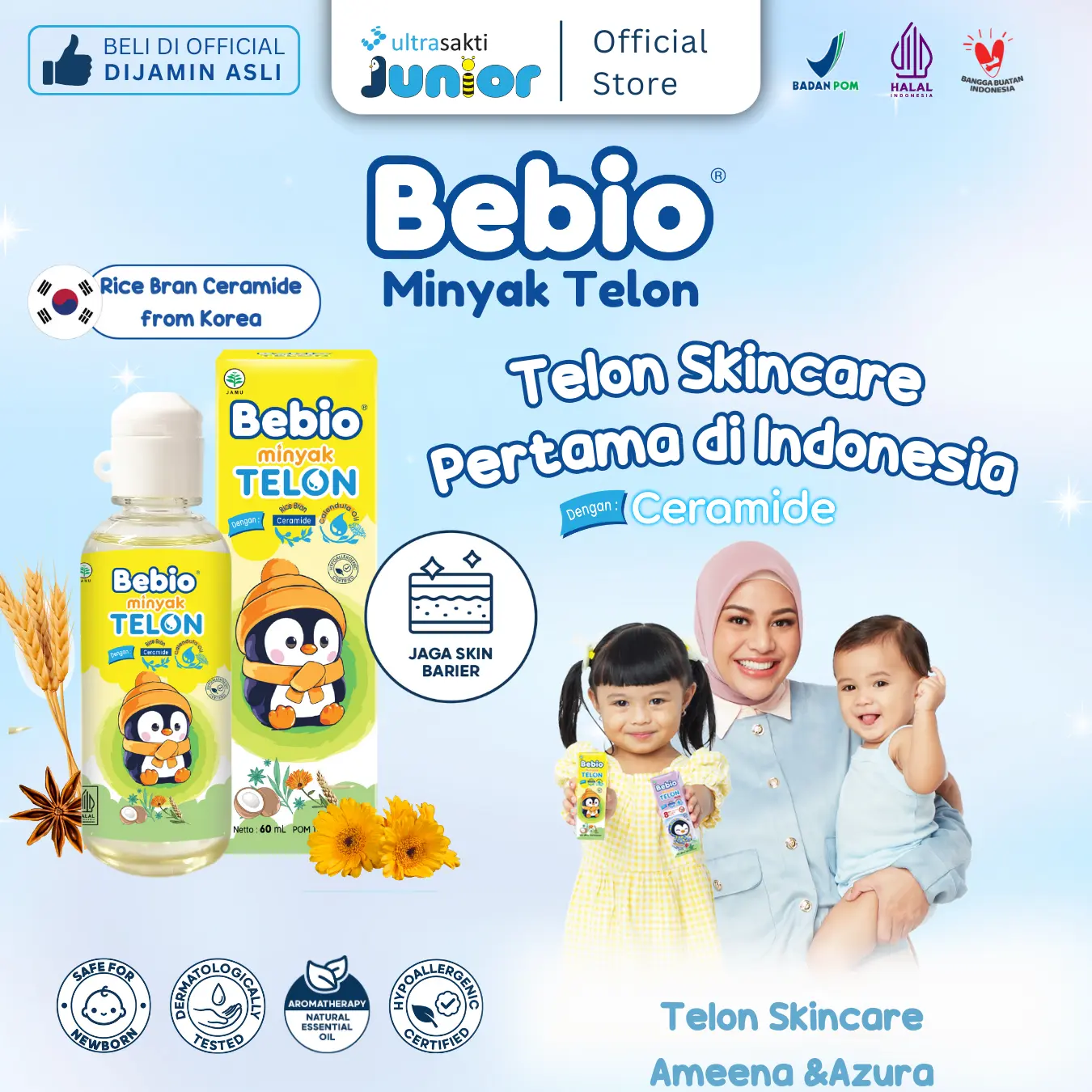 BEBIO MINYAK TELON CERAMIDE ORIGINAL 60mL