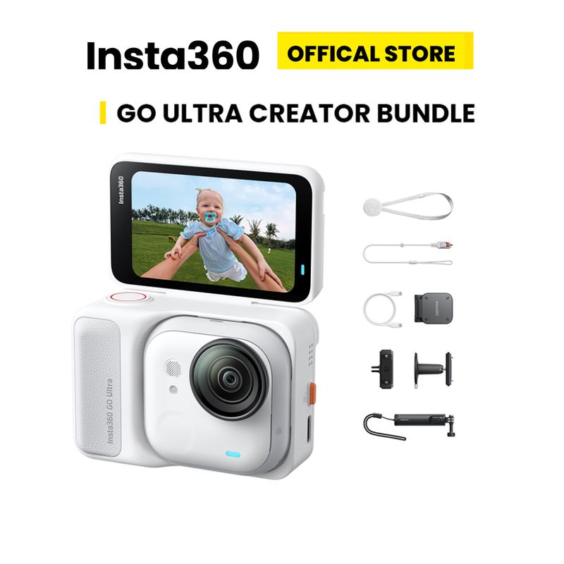 Camera Insta360 GO Ultra Creator Bundle - Camera Mini 4K Quay Vlog POV