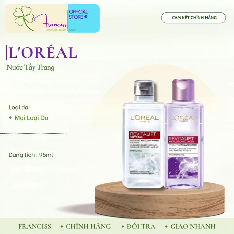 Nước tẩy trang L'Oreal Paris 3-in-1 cho mọi loại da - L'Oreal Micellar Water…