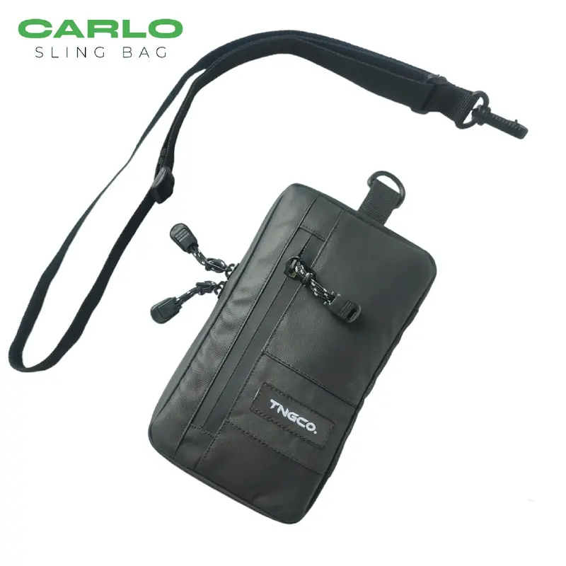 TNG.co -CARLO SLING POUCH - TAS HP ANTI AIR TAS PRIA WANITA / Tas leher / handbag /poucht bag/  tas selempang  waterproof 2