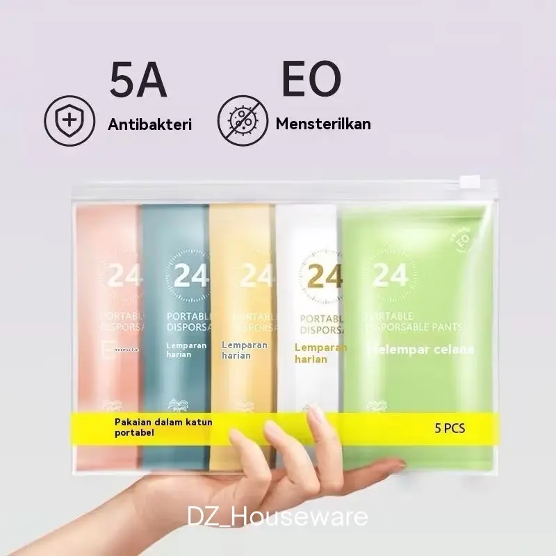 ￼CD Disposable Celana Dalam sekali pakai Bahan Lembut Anti bakteri Unisex