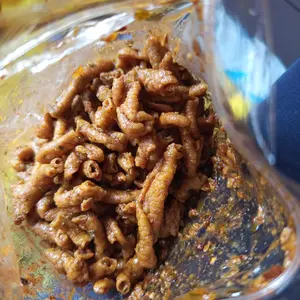 500g Kripik Usus Pedas Daun Jeruk Kriuk Camilan Snack Food Kering Keripik Cap Doyok Snack keripik usus  crispy Cemilan