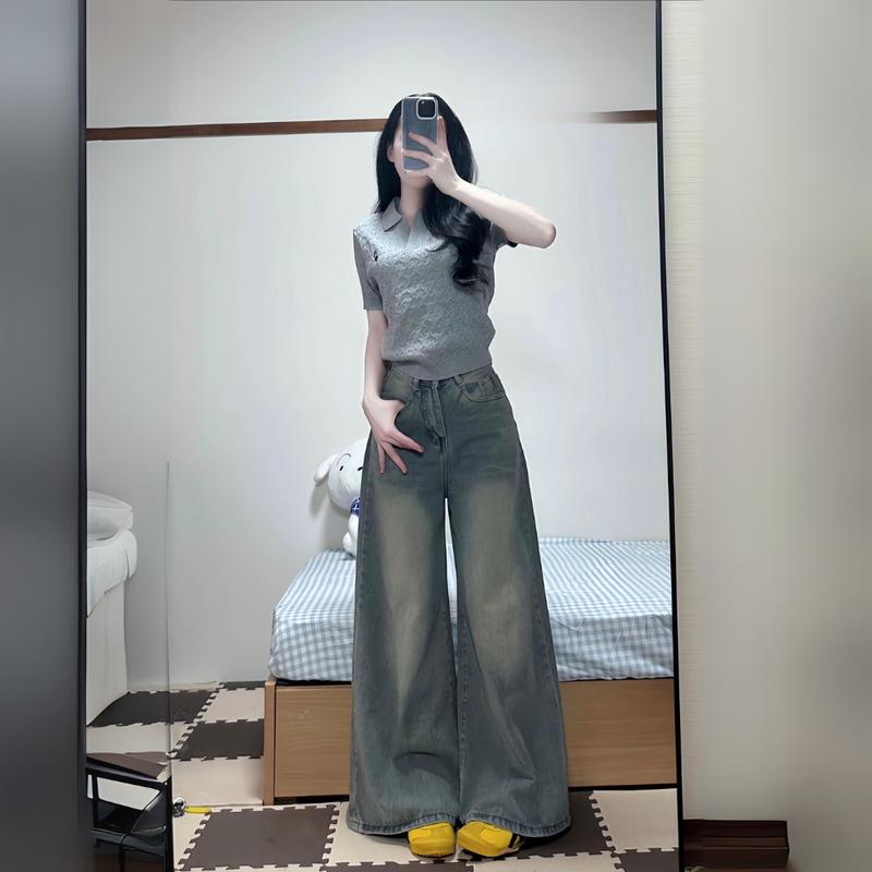 MIAA Quần Jeans Wash Cạp Cao Form Rộng Ống Suông 33cm RETRO ver 3 Unisex Size S-2XL Chất Liệu Jean Cao Cấp Kiểu Dáng Thanh Lịch & Thoải Mái | BigBuy360 - bigbuy360.vn