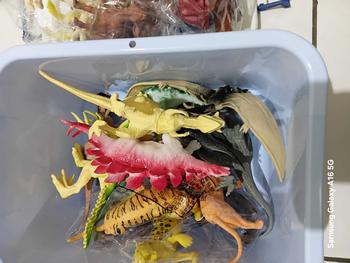 Product Review of [COD]Paket Dunia Dinosaurus Tyrannosaurus Rex Besar Dunia Dinosaurus Mainan Anak Laki-laki dan Perempuan Model Plastik Simulasi Toy from u**6 2