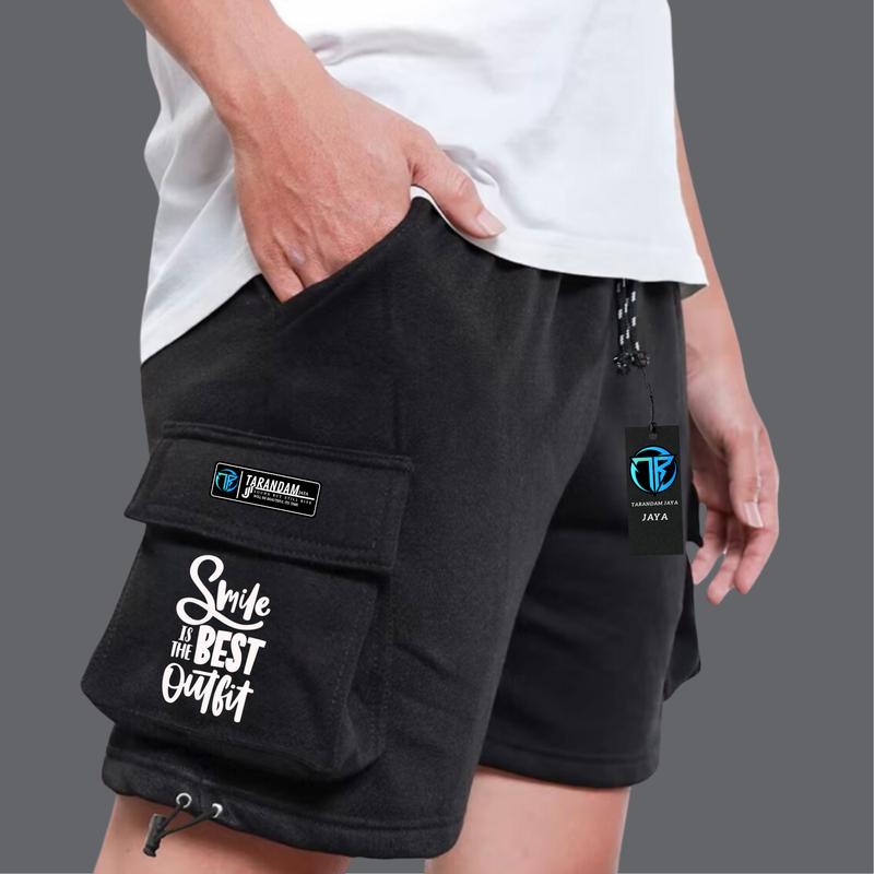 New 2025 Celana Pendek Cargo Pria Keren Motif Grafiti Terbaru Short Pants Kargo Hitam Banyak Motif Size M-L-XL-XXL 5