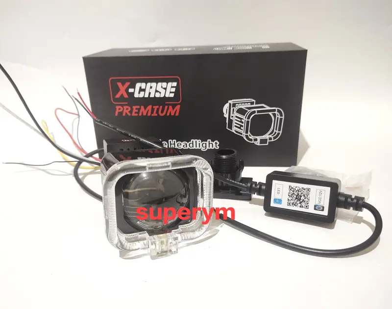 lampu utama Biled Mini 3 warna plus devil APP 1,5 INCH X1 x case original 3