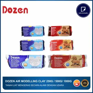 Dozen - Air Drying Modelling Clay 250gr/500gr/1kg - Tanah Liat - Bali Artemedia