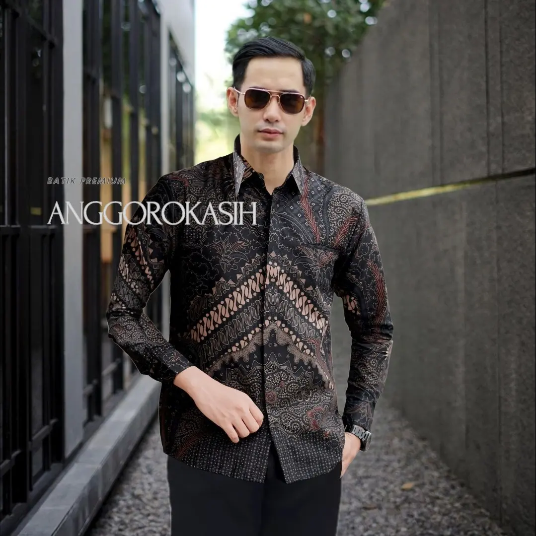 Kemeja batik pria slimfit terbaru lapis furing full body