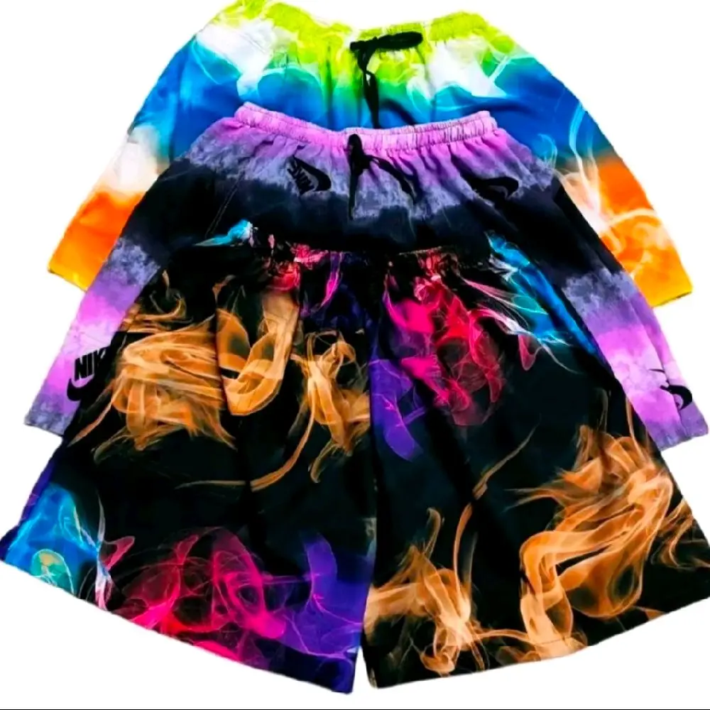 3pcs for only 129 pesos lang!!! Taslan Short "SMOKE DESIGN" Unisex fit up to(26-32 waistline)