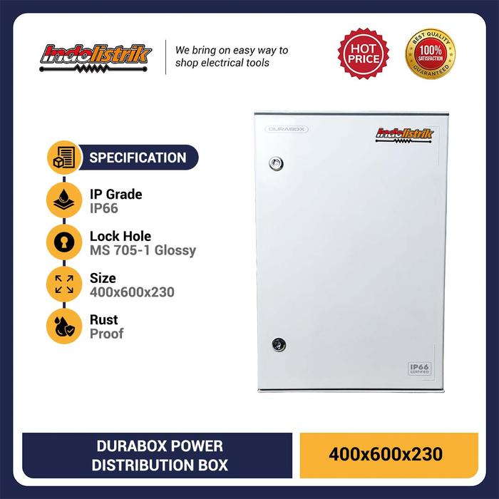 Gambar Box Panel Fiber Glass 40 x 60 x 23 cm IP65 Weather Proof Durabox MURAH dari INDOLISTRIK OFFICIAL TNG Kota Administrasi Jakarta Pusat Tokopedia