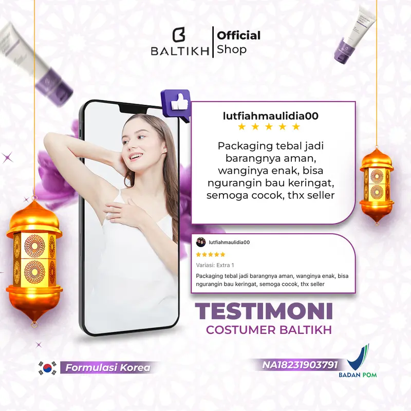 NEW Baltikh Extra Bright - 1 Set Underarm Cream dan Deodorant Spray 100 ML With Bakuchiol Niacinamide Collagen - Pemutih Pencerah Ketiak dan Slengki Bau Hitam 30gr dan 6ml 8
