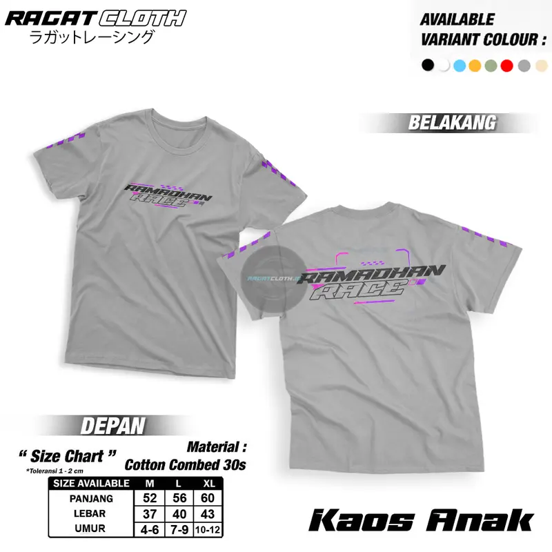 Ragat Clothing Kids Kaos Anak Spesial Ramadhan Vol.1 Untuk Umur 3-12 Tahun 5