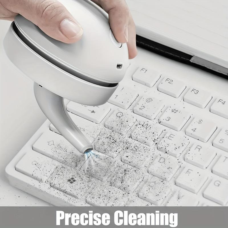Product Introduction of Desktop Vacuum Cleaner USB Charging With VacuumNozzle Cleaning Brush Suitable For Car Cleaning And Desktop Dust Removal 3