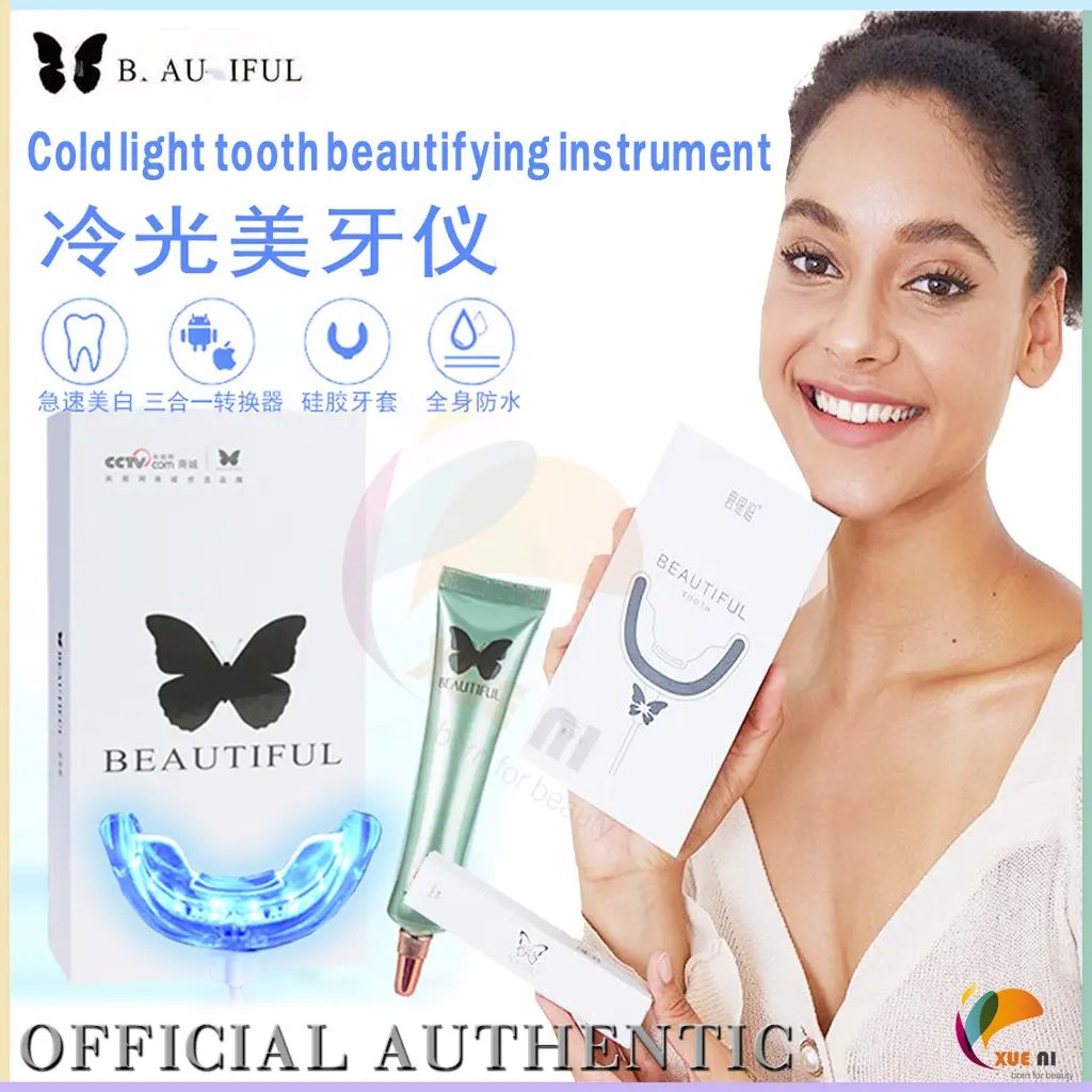 Bộ Dụng Cụ Làm Trắng Răng Bằng Ánh Sáng Lạnh, HOANG DÃ, Công Thức Hiệu Quả, Làm Trắng Răng Đẹp
