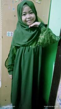 Product Review of Inara Dress Kids Syari Baju Gamis Muslim Cantik Motif Brukat Bunga Anak Perempuan Ceruty Babydol Premium 5-12 Tahun Size L dan XL Panjang dan Tanggung Shakila Set Kerudung Pasmina Lebaran 2025 from ع**🌺 0