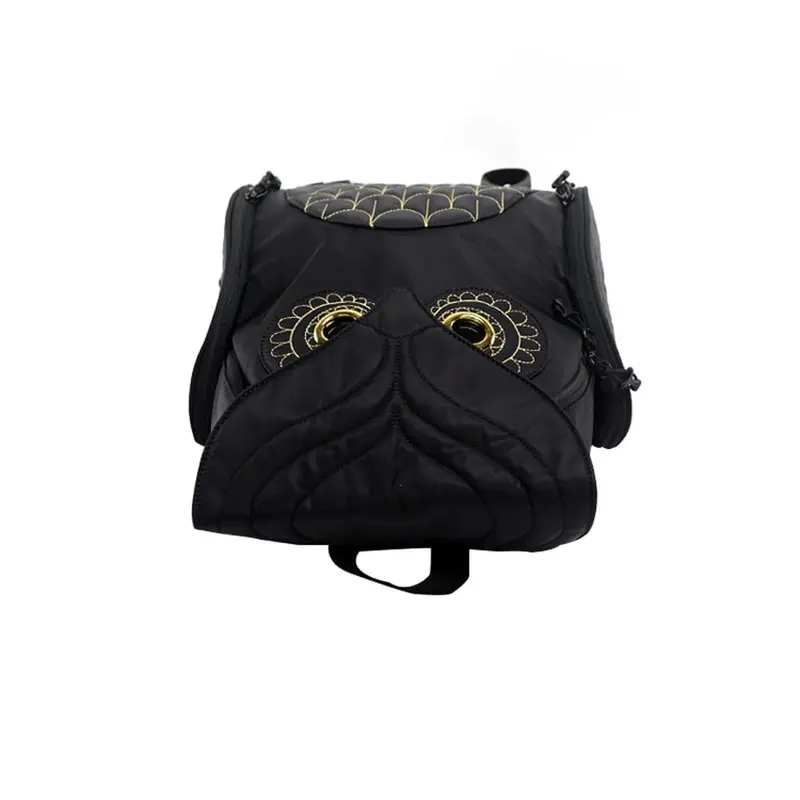 TAS RANSEL BACKPACK WANITA KULIT OWLIE TA067B5 BURUNG HANTU KULIAH SEKOLAH KERJA KOREA HITAM 5