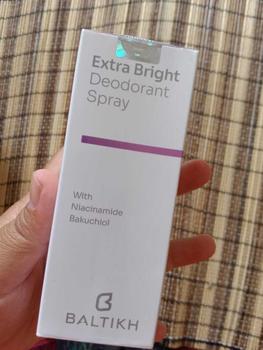 Product Review of NEW 100 ML BALTIKH Extra Bright Deodorant Spray with Bakuchiol - Deodorant Keti. & Slengki Lipatan Extra Wangi Memorable dan Alami Pencegah Bau Badan + Anti Ketiak Basah Pencerah Bakuchiol from P**i H**e 0