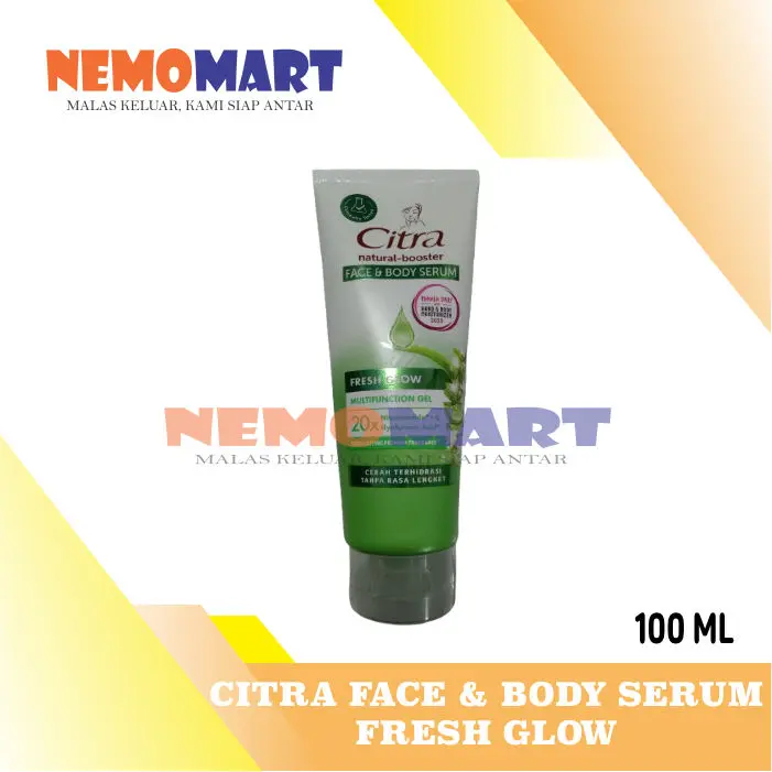 CITRA BODY SERUM NATURAL BOOSTER FRESH GLOW 100 ML PENCERAH PELEMBAB KULIT 100ML Tubuh Mencerahkan Perawatan