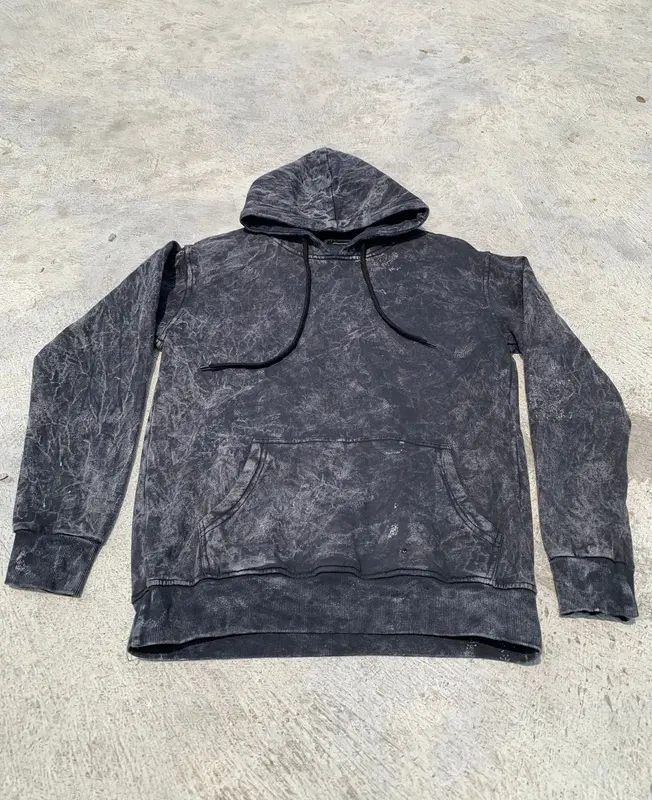 Hoodie Keren Kekinian washing Bahan Catton Fleece Tebal Nyaman Jahitan Rapi 3