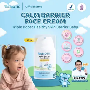 Bebiotic Calm Barrier Face Cream 50ml - Krim Wajah Bayi dengan Blue Chamomile Oil & Mineral, Diformulasikan untuk Membantu Melembutkan Kulit