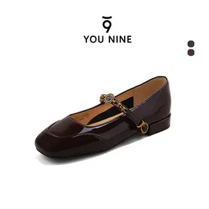 You Nine - Elsie heels wanita sendal sepatu rajut kerja  kantor sandal flat shoes jelly formal 181