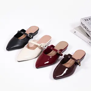 Erabyan Shoes - Laura Sepatu Mules Heels Wanita | Hak 2 cm