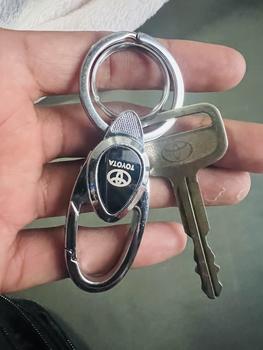 Product Review of Metal Keychain Minimalist Business Men High-end Hanging Decoration Car Key Chain Lock Keycase For Toyota Gr Sport Corolla Altis RAV4 Trd Veloz Raize Vios Avanza Innova Fortuner Corolla Rush from m**k 1