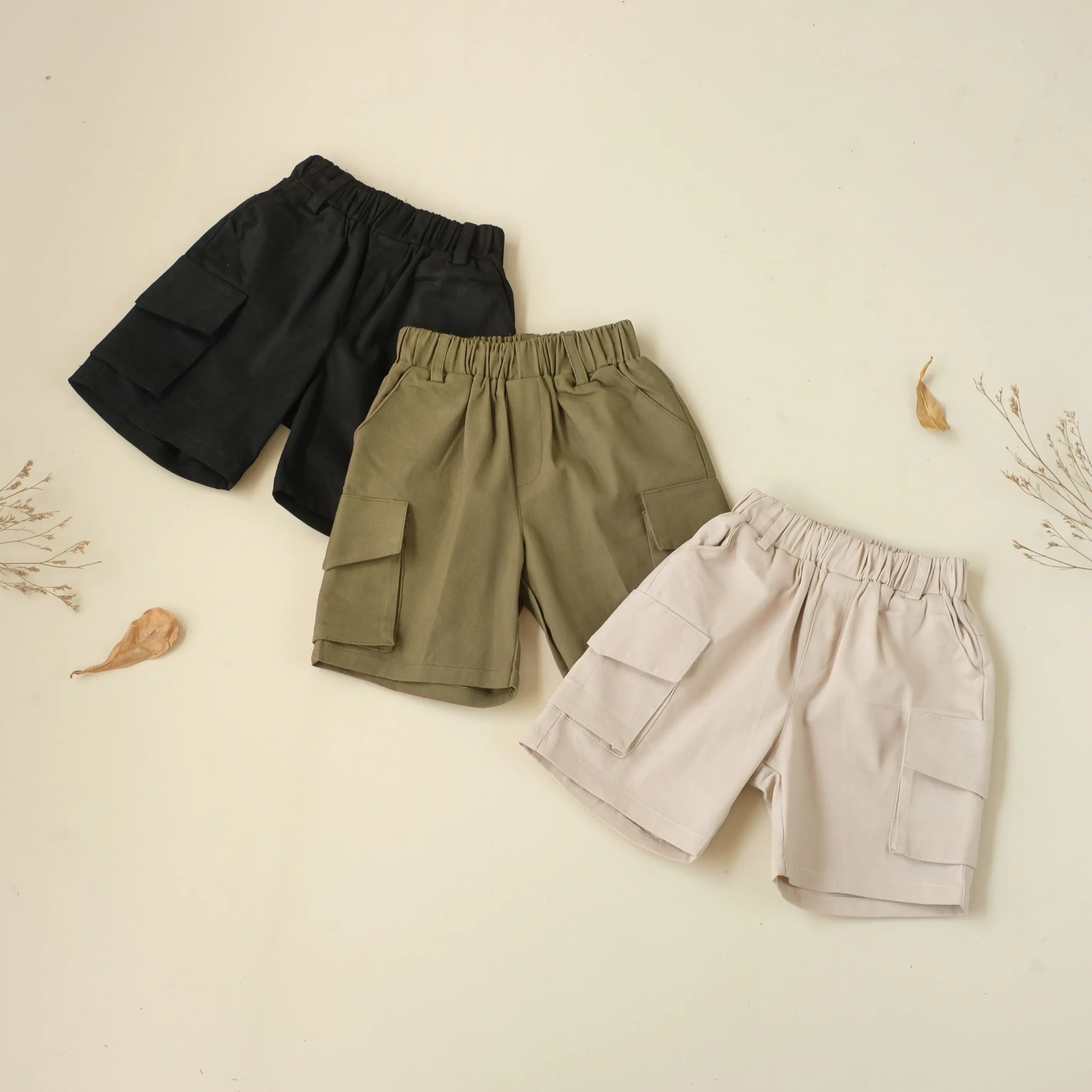 Todei.Kids Celana Cargo Pendek Stretch Harian Anak Laki Laki Cowok Kids Short Cargo Stretch Daily