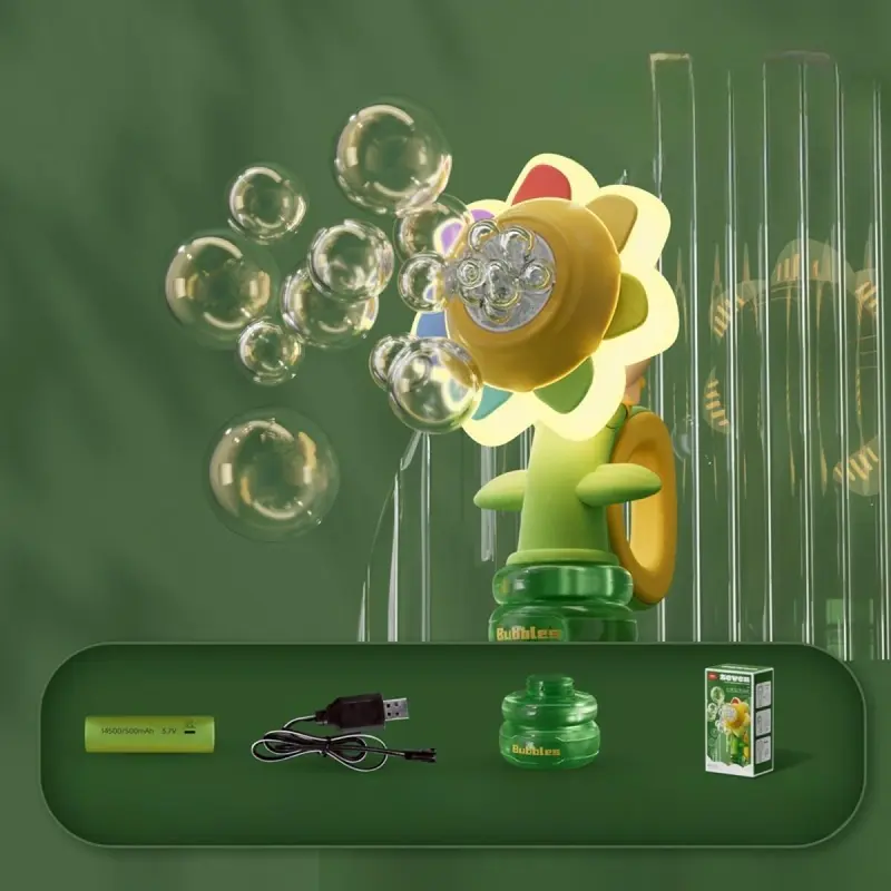 BUNGA  MATAHARI Bubble Gun Bazoka Basoka Mainan   Mainan   Tembakan Sabun Toys Anak Laki Laki Mainan Anak Games Hadiah 5