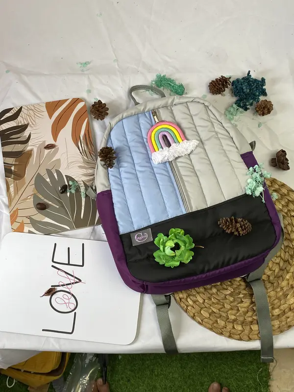 Tas Ransel Deizi Coqoutee Minimalis Warna Lembut Polyester Tahan Air - Selempang, Wanita 8