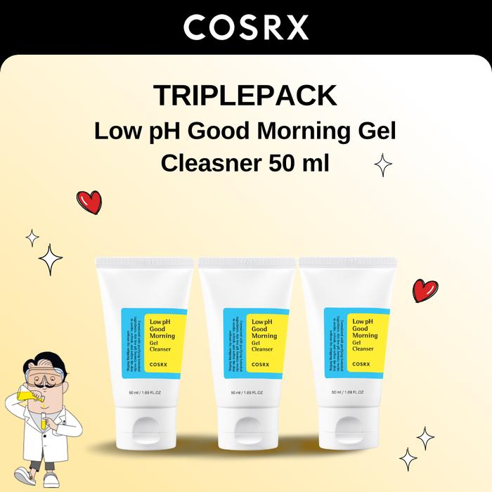 Gambar COSRX Triplepack of Low pH Good Morning Cleanser 50 ml dari COSRX ID Kab. Tangerang Tokopedia