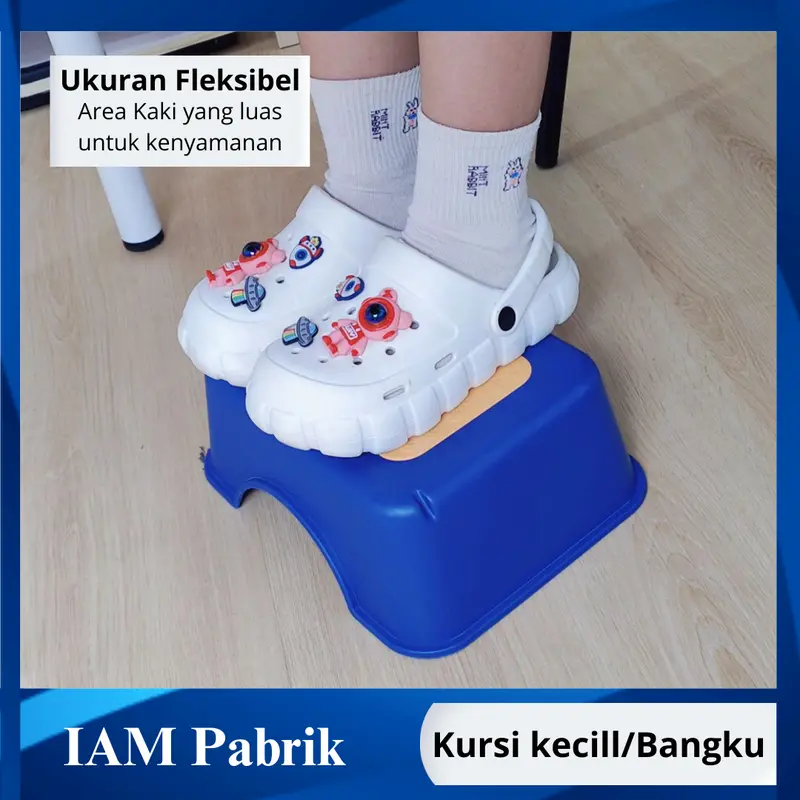[COD] Kursi Indoor Kecil / Bangku Kaki / Chair Kursi Cuci Tebal Multifungsi Plastik Motif Abjad Lucu Dan Minimalis Furniture 4