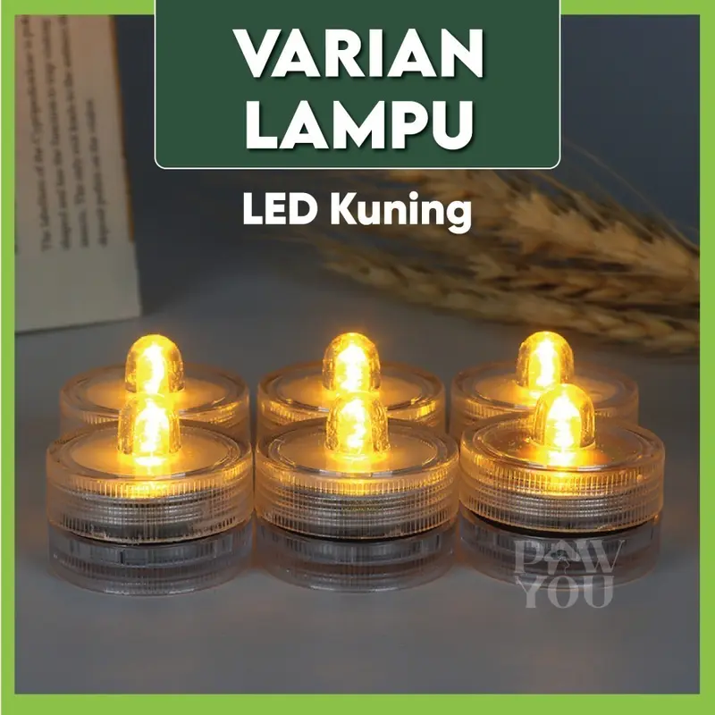 Lampu Mini Aquarium Akrilik LED Tahan Air Dekorasi Ikan Hias Kecil 3