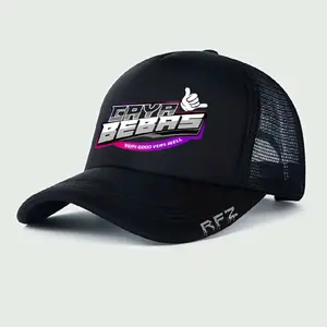 Topi Trucker dewasa, Topi cowok, Topi motif kata kata.