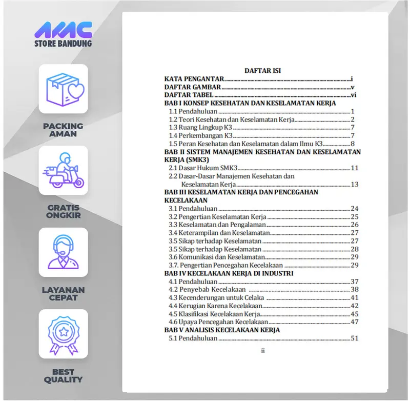 Buku Keselamatan dan Kesehatan Kerja (K3) | Bahasa Indonesia 4