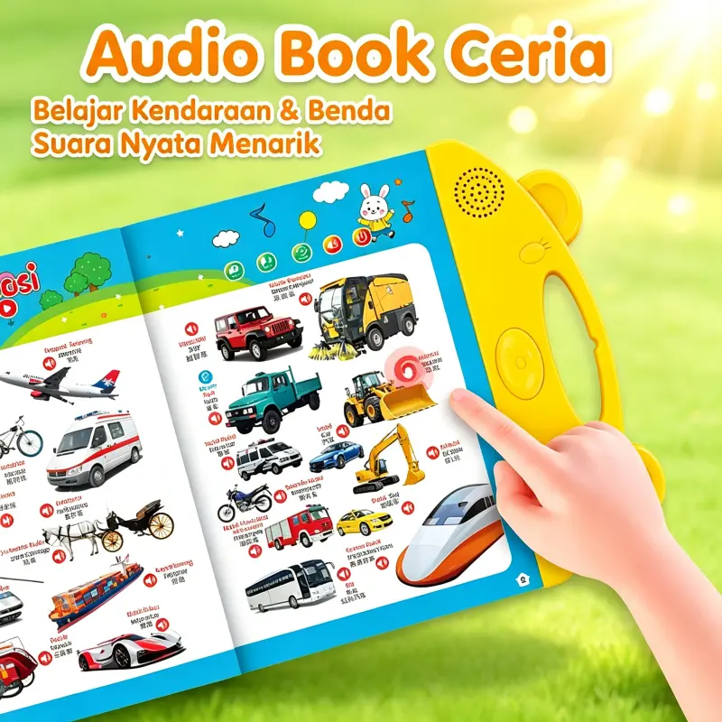 Buku Anak Audio Bersuara 3 Bahasa Alat Belajar Pendidikan Dini Smart Book Usia 0-10 Tahun (COD Tersedia)