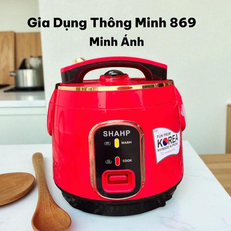 Độc Quyền Minh Ánh Nồi Cơm Điện Mini SHAHP - Dung Tích 1L 1.2L 1.8L 2.2L - Lòng Nồi Chống Dính - Thiết Kế Hiện Đại - Giữ Ấm Lâu Tặng Kèm Giá Hấp