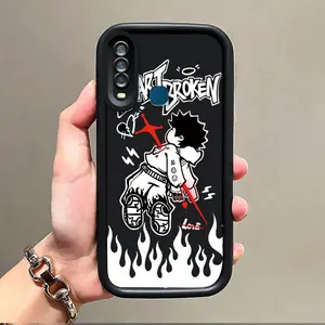 Casing Hp Untuk VIVO Y17 Y15 Y12 Y12i Y3 Y3s 2020 Casing Hp Kasing Kesing Cesing Softcase Case Casing ponsel kartun kreatif silikon Anti-Sidik Jari Tahan guncangan Gores