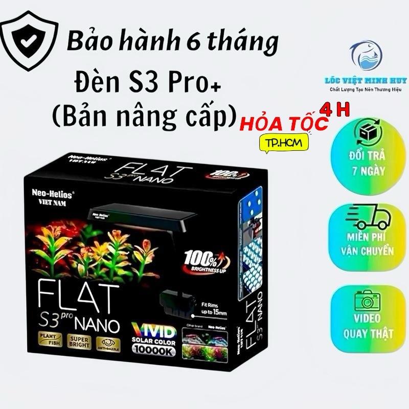  Đèn S3 Pro RGB + Flat Nano 3 in 1  Bản nâng cấp - Bóng LED TriR RGB thế hệ mới tăng cường màu cho cá cây đánh đỏ cá không đỏ nước . 