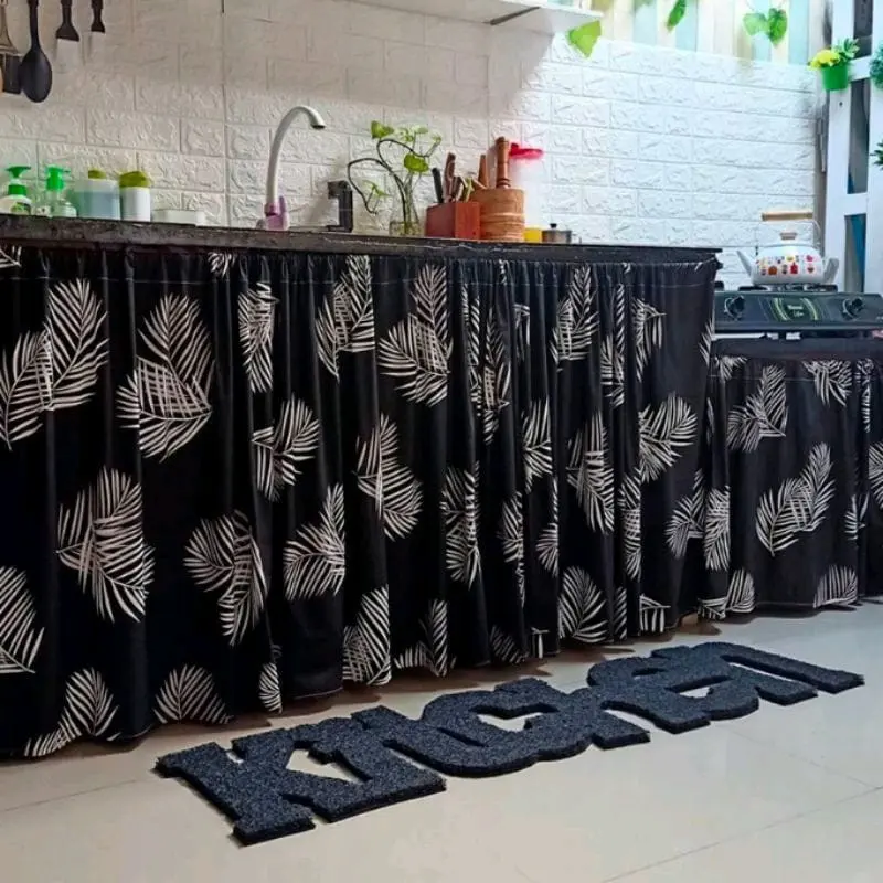 HEMAT 5 PCS KOLONG DAPUR PAKET HEMAT GORDEN KOLONG DAPUR UK 70X100 MURAH Katun Korden Curtain Elegant Dekorasi 1