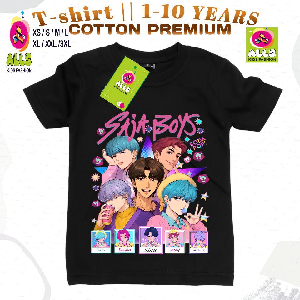 Baju Kaos Anak Gambar Saja Boys Kpop Demon Hunters Anak Laki Laki Perempuan 1-10 Tahun Fashion Distro Catton 30s Baju Kaos Anak Gambar Saja Boys Kpop Demon Hunters Anak Laki Laki Perempuan 1-10 Tahun Fashion Distro Catton 30s