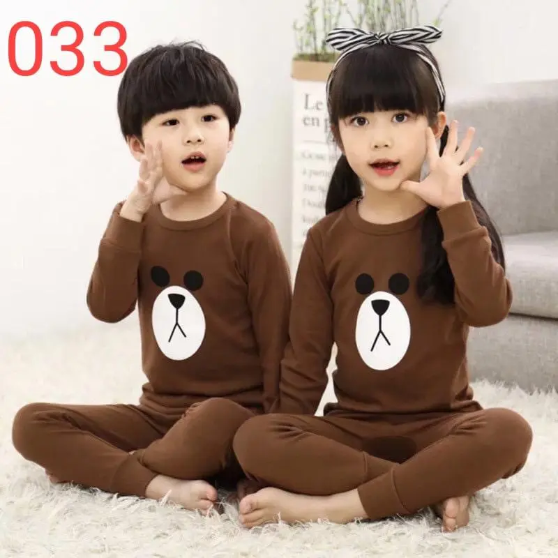 Cute kid's BAJU TIDUR PIYAMA SETELAN ANAK ( 1 THN - 10 THN ) Katun 2